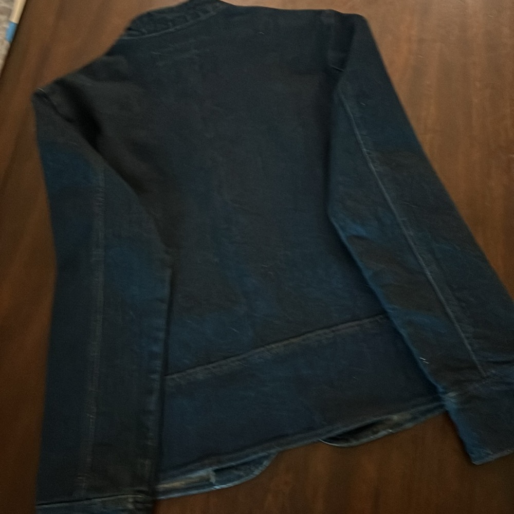 Baccini Women’s Military Style Denim Jacket NWT Sz SM - Picture 7 of 7